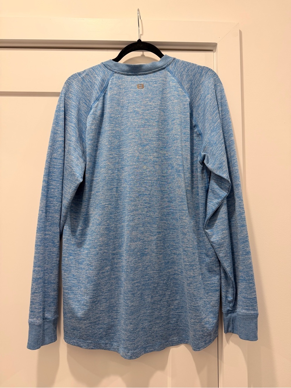 Under Armour Men's Heathered Light Blue Crewneck Sweatshirt - Picture 3 of 3